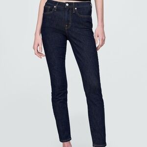 GAP Mid Rise True Skinny Jeans in Dark Wash with Stretch Size 29/8R